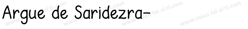 Argue de Saridezra字体转换